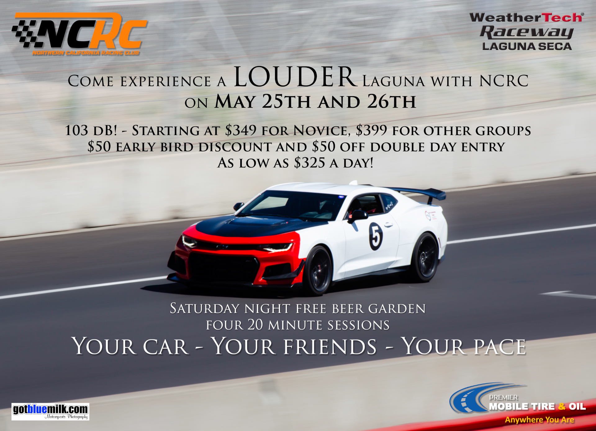 MAY 25&26/2024 - Laguna Seca - 103dBa | Northern California Racing Club ...