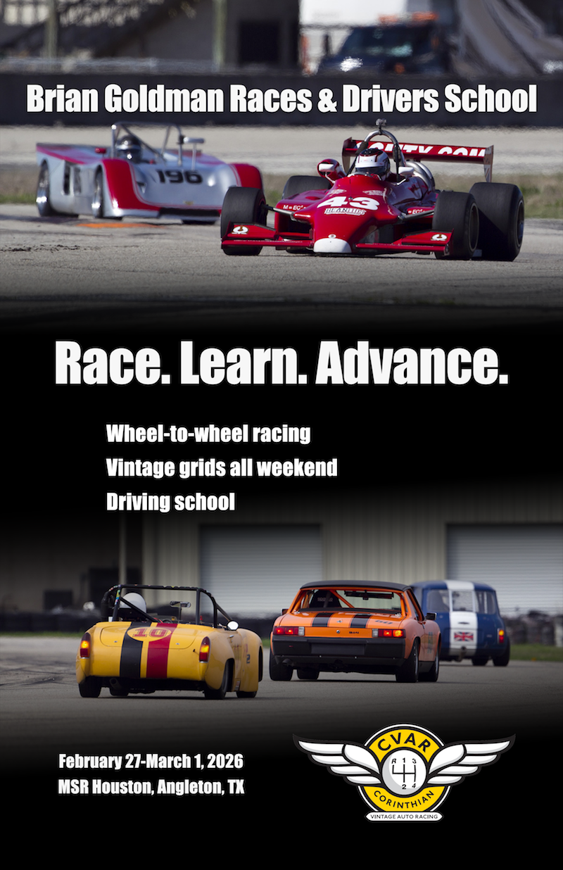 Brian Goldman School & Races | Corinthian Vintage Auto Racing (CVAR ...